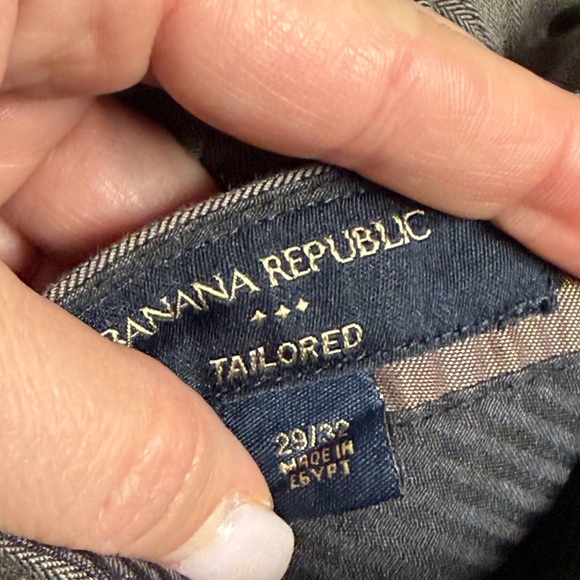 Bundle of 6 pairs of Banana Republic Men's Dress Pants - Blue, Gray, and Tan - Picture 13 of 13